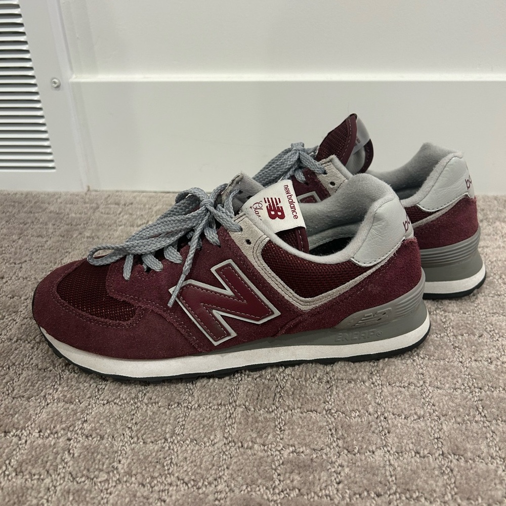 New Balance 574 Maroon/Burgundy